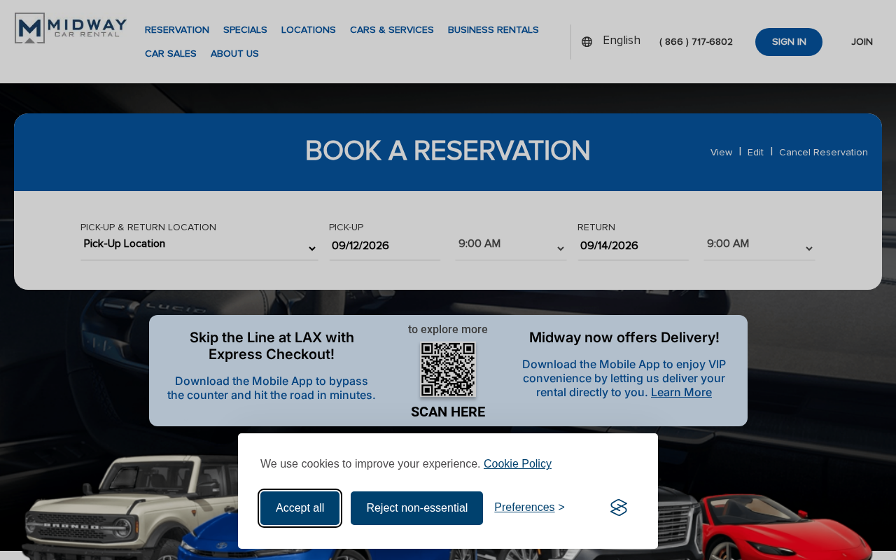 Midway Car Rental screenshot