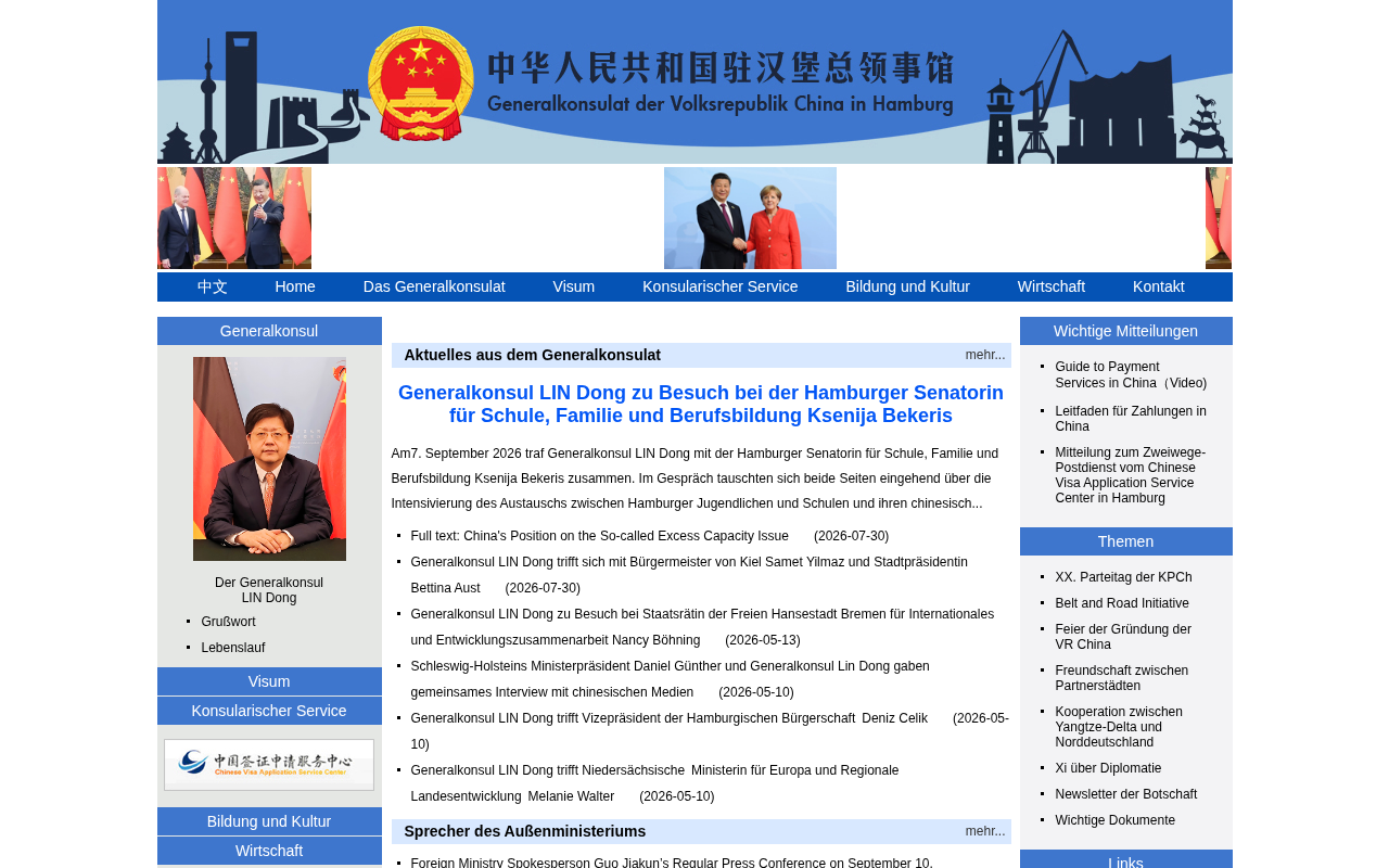 Generalkonsulat der Volksrepublik China in Hamburg screenshot