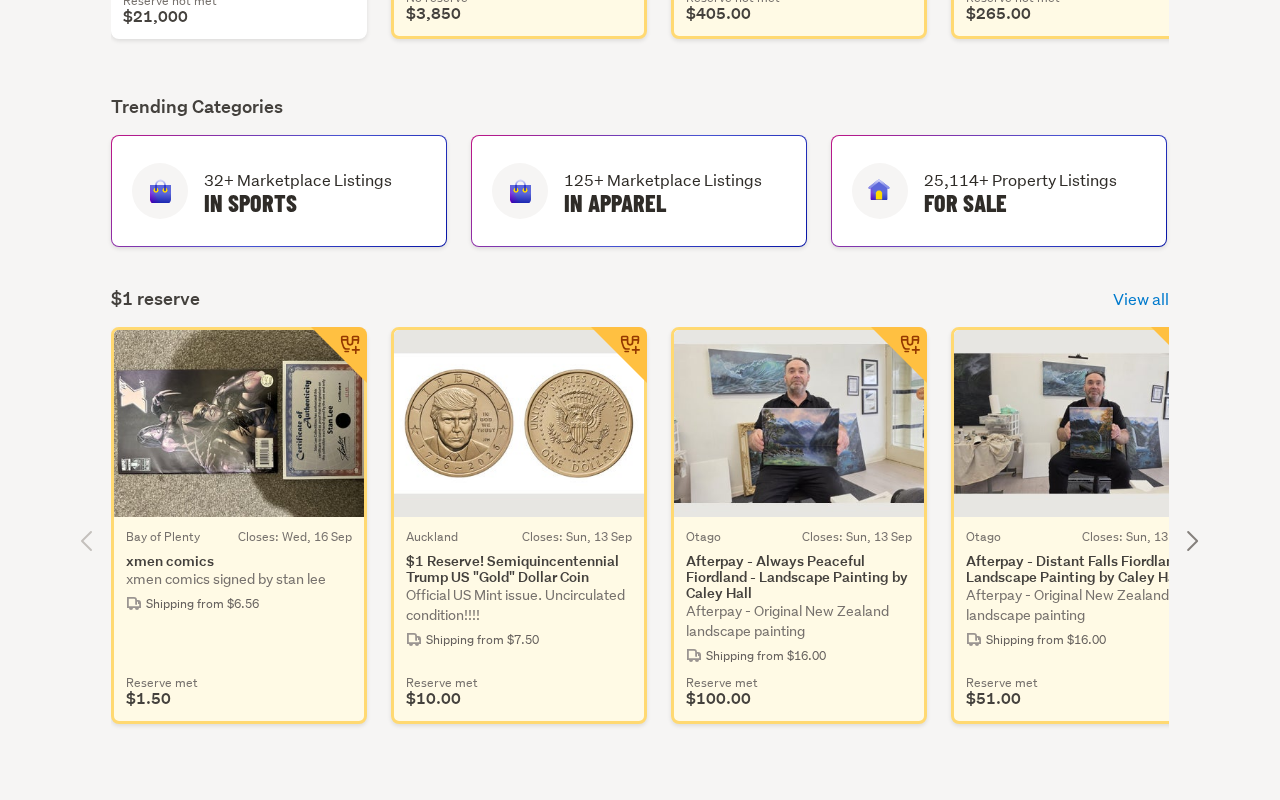 Buy & Sell on NZ's #1 Auction & Classifieds Site screenshot